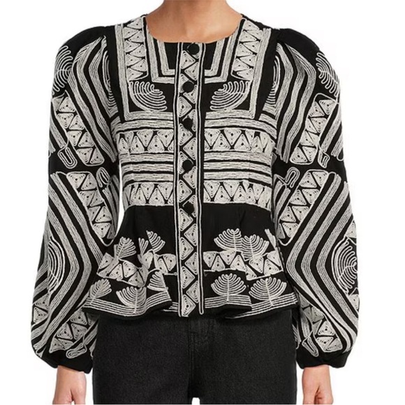 ANTONIO MELANI Jackets & Blazers - New Antonio Melani x Jennifer Sumko Kathleen Embroidered Twill Quilt Jacket 4